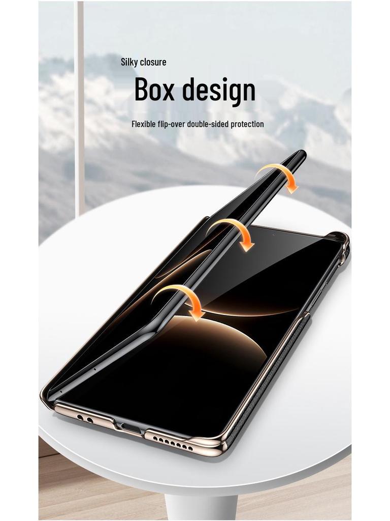 Huawei MateX7 Magnetic Suction Case: Center Shaft, X6 Pivot, Precise 360° Bracket, X5 Leather, Drop-Proof