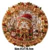 100Pcs Christmas Puzzle Ornament High Transparency Christmas Ornament Durable DIY Suncatcher  Home