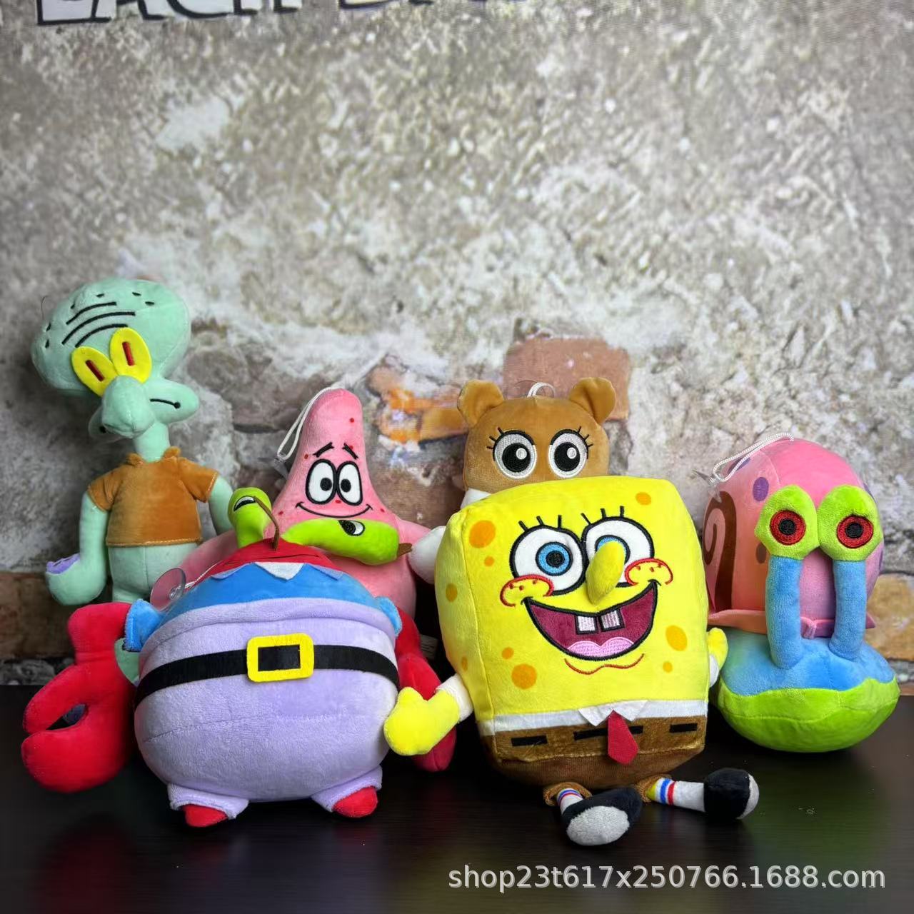 8 SpongeBob, Patrick, Squidward & Mr. Krabs Plush Dolls 25 cm