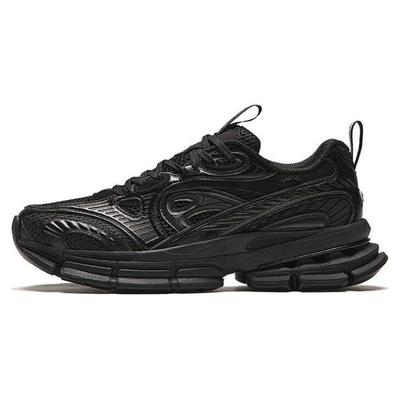 Champion Series Comfortable Versatile Low-Top Dad Shoes Women Sneaker Black 122418805A-1