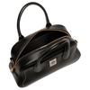 Bally Unda Brand Logo Classic Grain Goat Leather Handbag Women Handbags Black 6310380