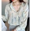 Women's Shirt New French Style Shirt with Retro Hong Kong Style Versatile Design Sense