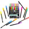 12/48Pcs Metallic Glitter Colors Gel Pens For School Office Adult Coloring Book Journals Drawing Art Markers Promotion Pen