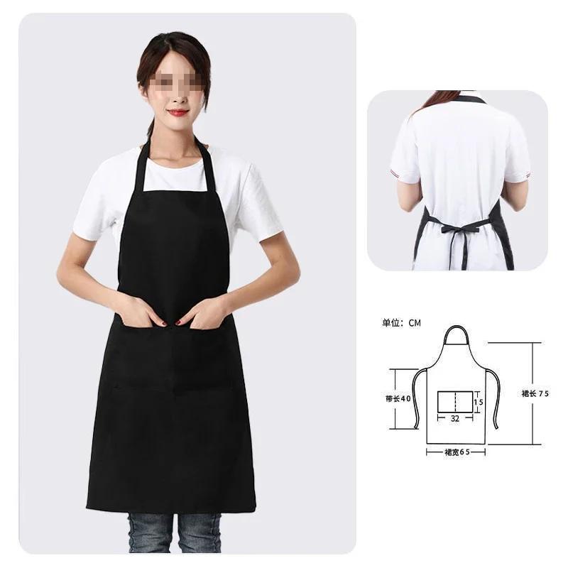 Hot Sale Cooking Kitchen Apron For Woman Men Chef Waiter Cafe Shop BBQ Hairdresser Aprons Bibs Kitchen Accessory