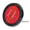 2PCS 24V Rear Tail Brake  Car Truck Trailer 24 LEDS Round Reflector Warning Lights Red Yellow White