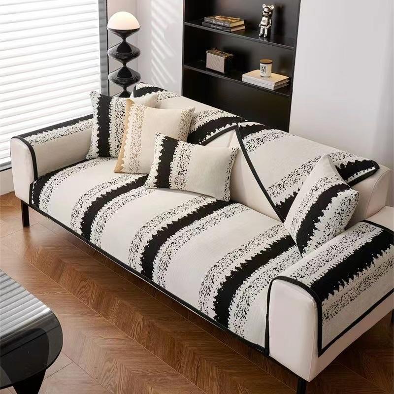 Skandynawski Minimalistyczny Chenilowy Mata na Sofę Odporna na Kocią Sierść Lekki Luksusowa Podkładka Poduszka Dekoracja Salonu Pokrowiec Ochronny na Mebel