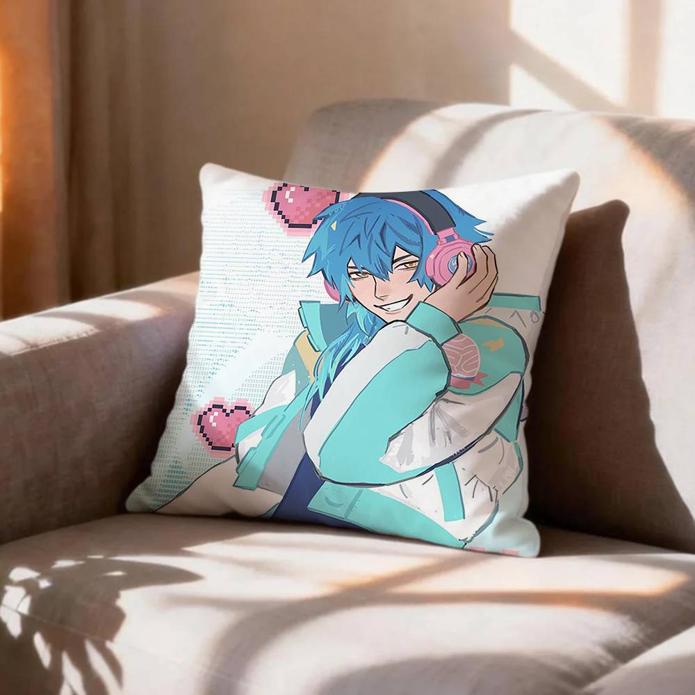 COOL DDRAMAtical Murder Clear Aoba Pillow Case Pattern Printed Pillowcase For Living Room Sofa Cushion Cover