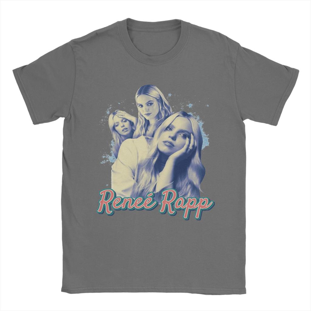 Funny Renee Rapp Vintage 90s TShirt Unisex O Neck 100 Cotton T Shirt Short Sleeve Tees Gift Idea Clothing