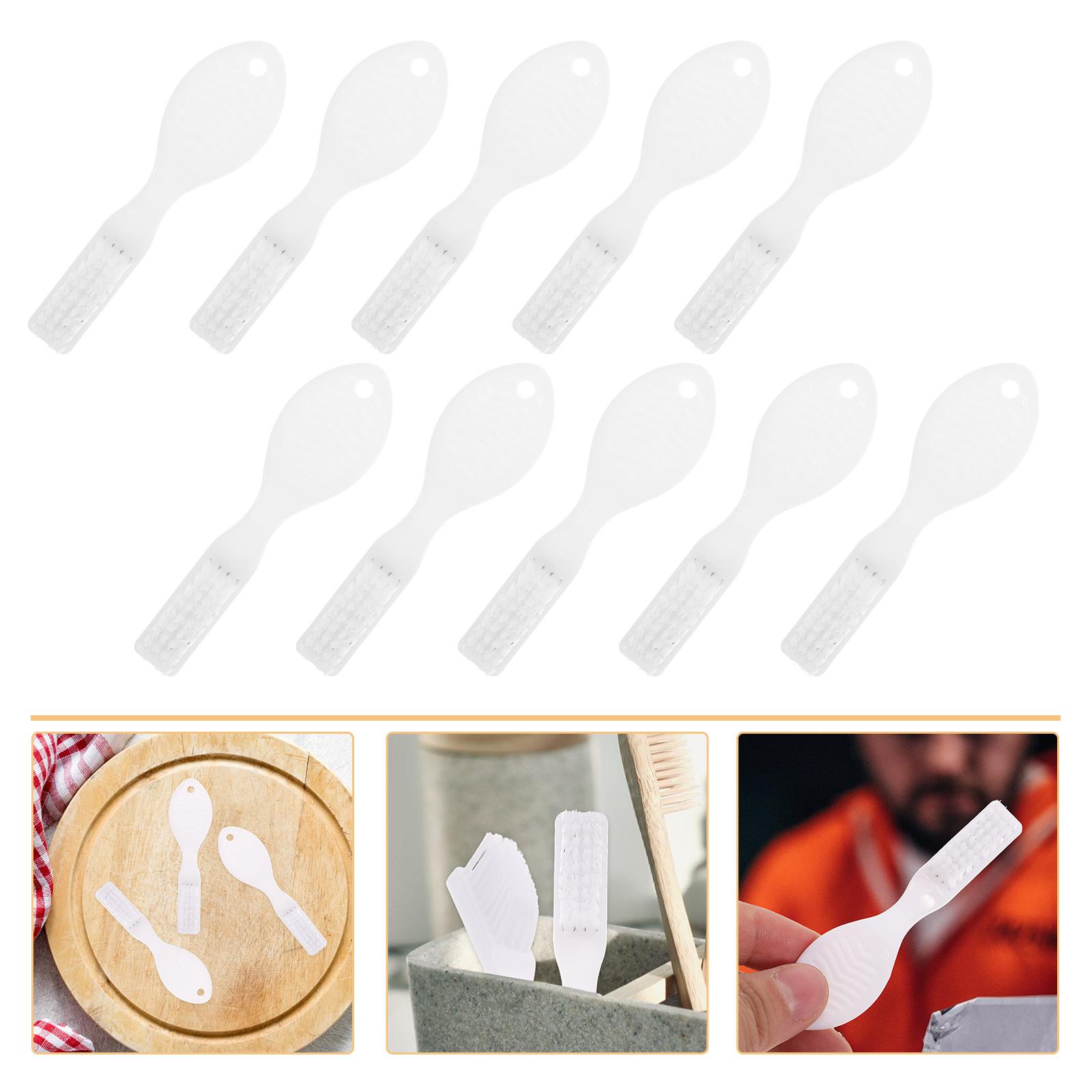 

10 шт. Мини-зубные щетки Маленькие зубные щетки Тюремные принадлежности Тюремные зубные щетки Портативные зубные щетки белый