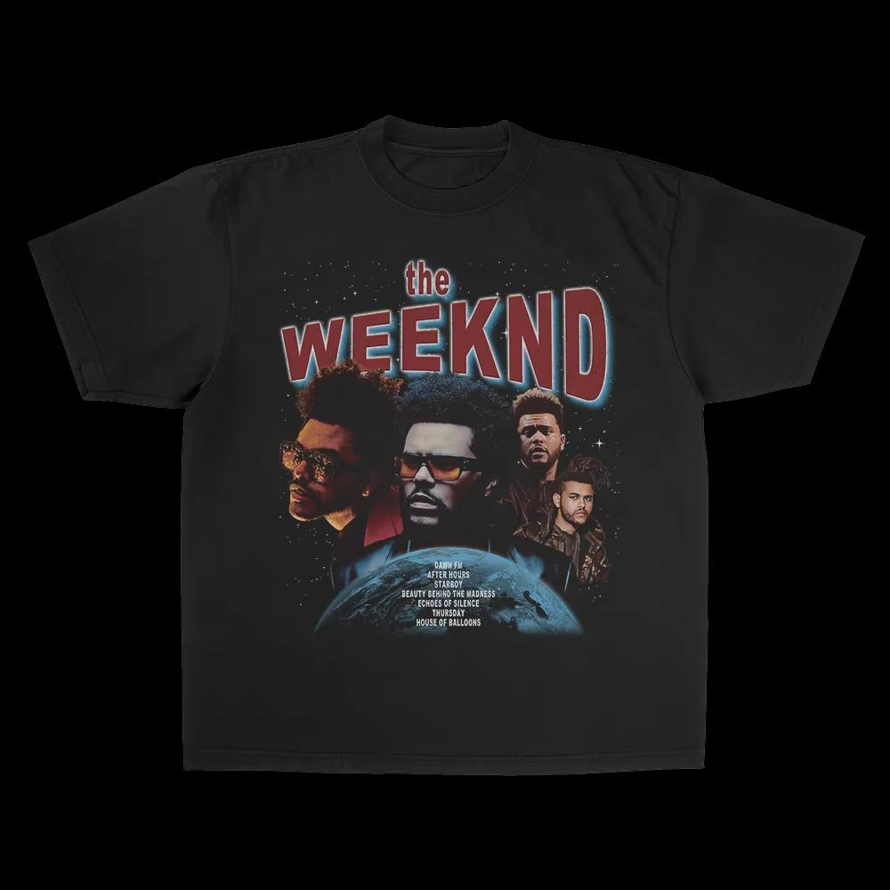 The Weeknd After Hours Til Dawn Europe  T Shirts Unisex Women Fashion Hip Hop Style Vintage Casual Short Sleeve Tshirt Yk
