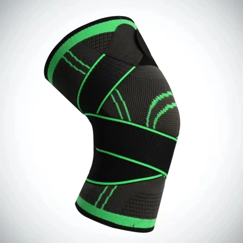 

Цельный спортивный компрессионный наколенник, эластичные наколенники под давлением, поддержка фитнес-снаряжения для бега, баскетбольная защита XL(70-80KG)