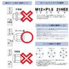 [ST S Michiko] External Heptagonal Lock Nut for Nissan Subaru Suzuki M12 Thread Pitch 1.25 Adapter Air Valve Cap Included 60° Tapered Seat Anti-Theft
