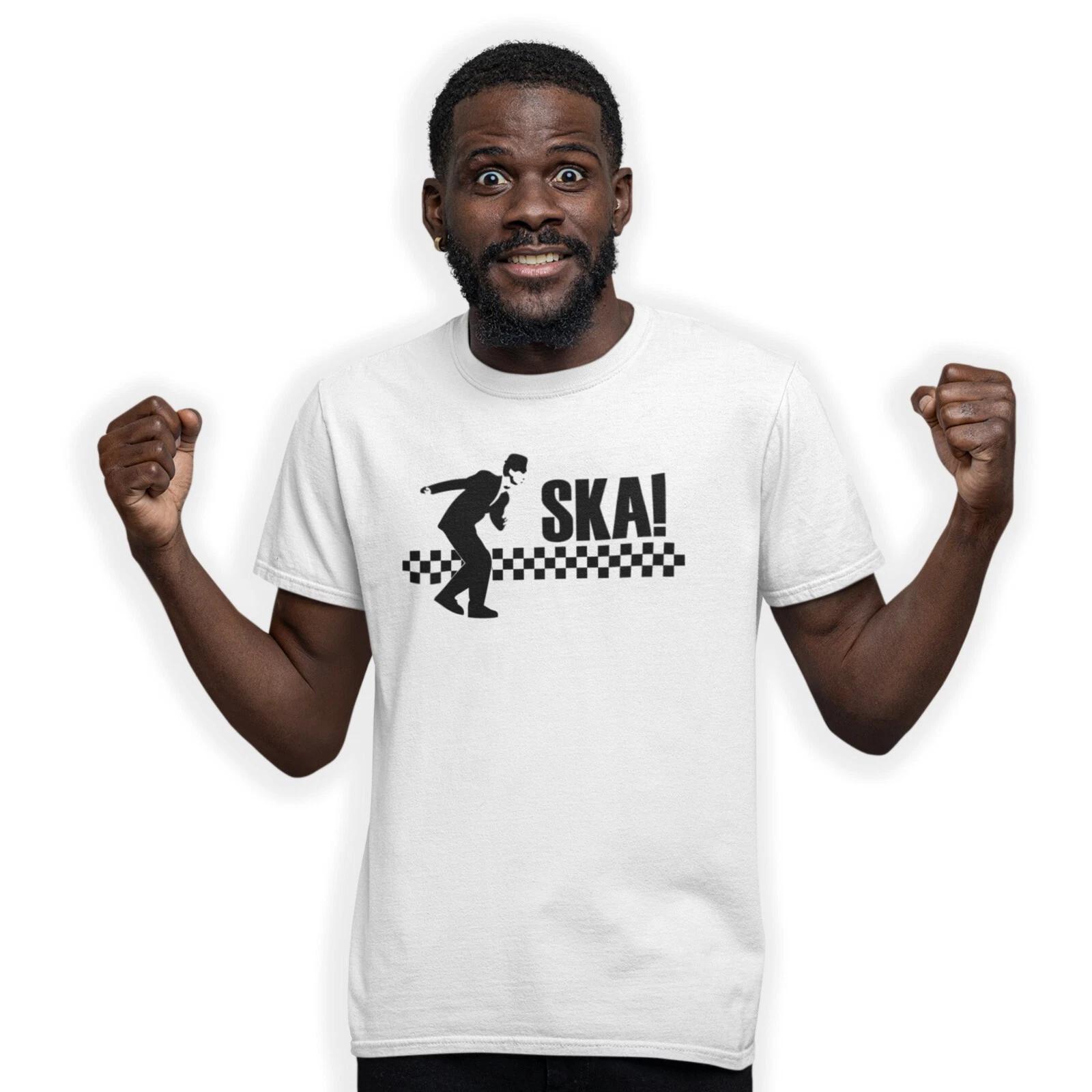 Ska Man Dancing Hand Printed T-Shirt Vintage Style Gift M