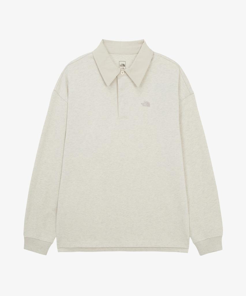 Noseupeiseu Nt7Qr68C Men'S Orsa Long Sleeve Polo Oatmeal