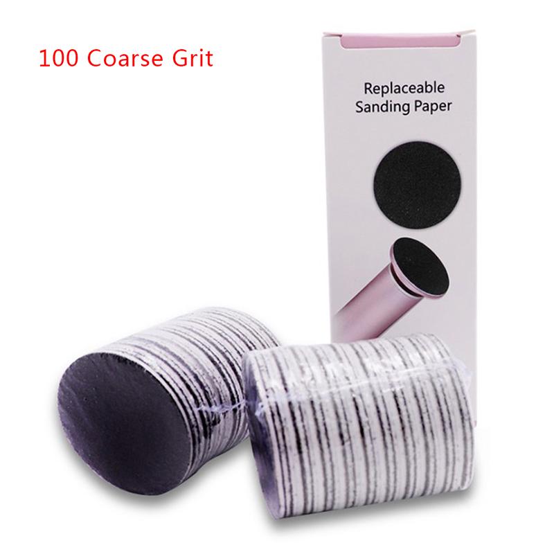 60Pcs Replaceable Sandpaper Disc Cuticle Foot File Callus Remove Dead Pedicure