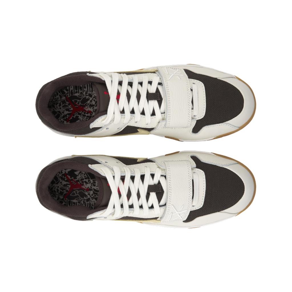 Travis Scott x Air Jordan Jordan Jumpman Jack TR Voile Sneakers Unisexe Crème Mousseline Moka Foncé FZ8117-100