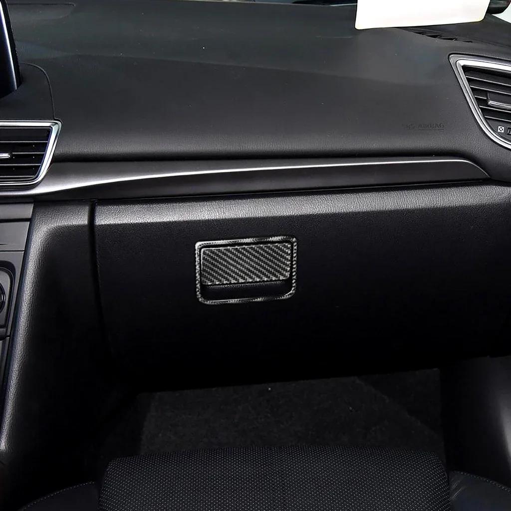 For Mazda 3 Axela 17-18 Carbon Fiber Front Storage Glove Box Handle Cover Trim X