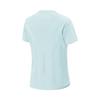 Li Ning Comfortable Casual Simple Versatile Round Neck Pullover Short Sleeve T-Shirt Women Tops Light-Ice-Blue ATSV594-1