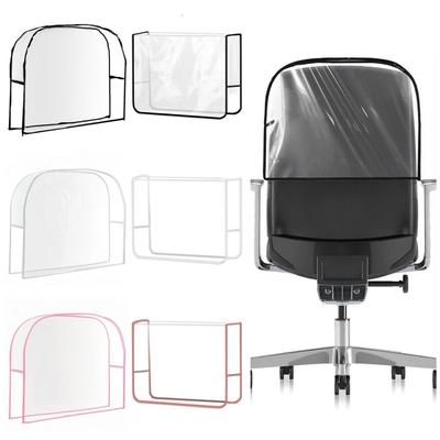 Transparent Barber Chair Backrest Cover Anti-Scratch Dustproof Salon Chair Protective Cover Easy-Clean Square/Round