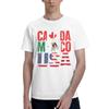 Custom 2026 Football Soccer Cups T Shirts Unisex 100 Cotton Tee Tops Usa Canada Mexico Tshirt Short Sleeve Tshirt