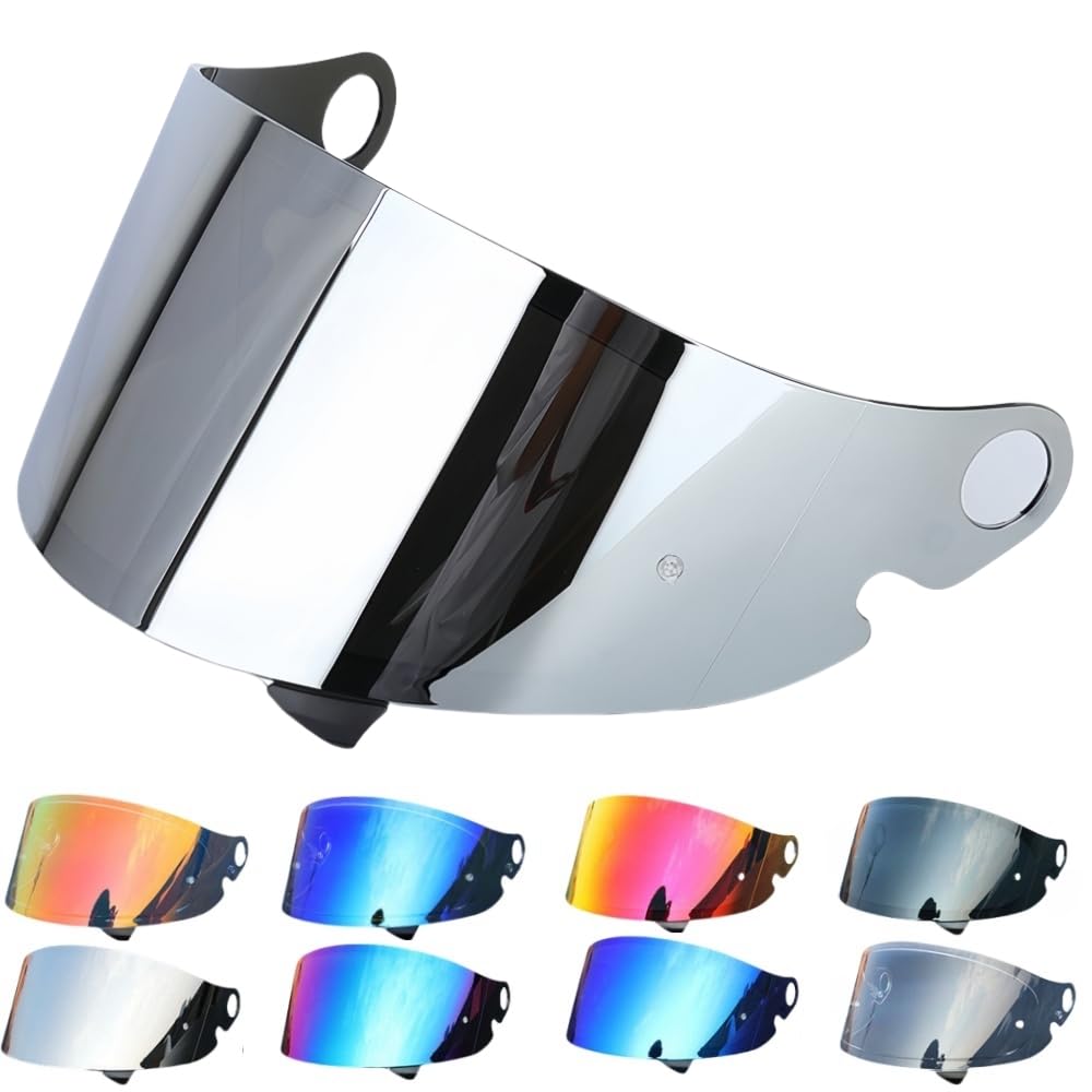 

Wayocfei Glamster Shield Shield Helmet Visor UV Absorption Motorcycle Helmet Aftermarket Replacement [Glamster Compatible] CPB-1V (Silver)