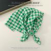 Elegant Cashew Small Square Scarf Cherry Floral Printed Silk Scarf Scarf Hair Band Flower Square Handkerchief Beach