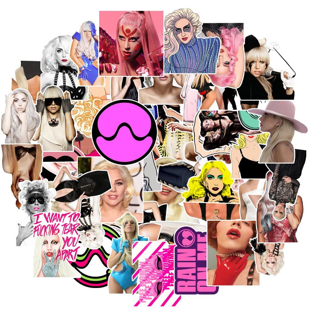 53 Unique Singer Graffiti Waterproof Stickers for Laptops, Fridges, Water Bottles, and Creative Stationery.