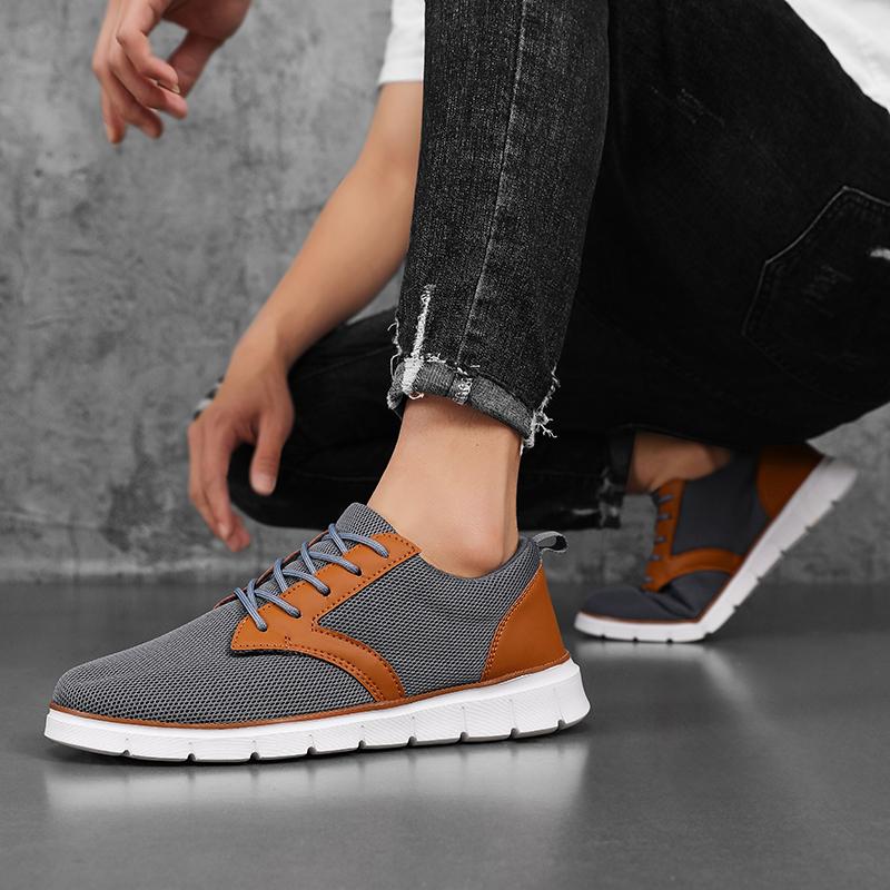 Men Summer Casual Sports Shoes Breathable Lightweight Men's Business Style Outdoor Travel Easy Match Breathable Material for Hot Summer Days
