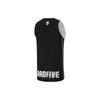 Li Ning Bad Five Basketball Serie Schnelltrocknend Locker Geschnitten Pullover Buchstaben Kurzarm Basketballtrikot Herren Trikot Schwarz Off-White AAYU113-1