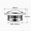 Stainles Steel Chimney Cap Exterior Wall Fresh Air Outlet Roof Pipe Exhaust Hood Ultralight Rain Cap 75mm/110mm/160mm/200mm