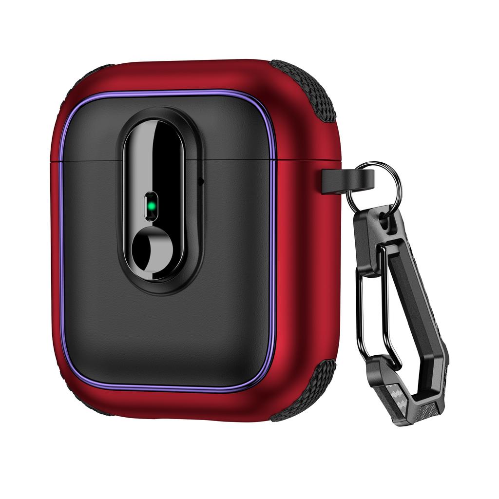 Kopfhörerhülle Für Apple AirPods mit Ladecase (2016)/(2019)/AirPods mit kabellosem Ladecase (2019) TPU + PC Hülle