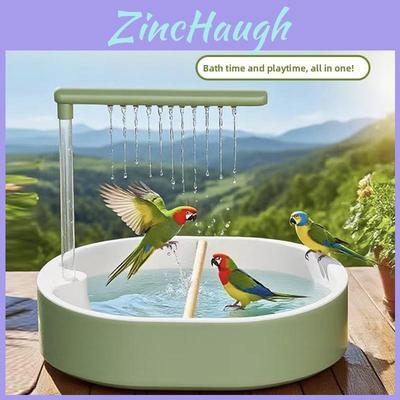 Bird Bath Circulation Pump For Parrots And Canaries With Automatic Rain Shower System