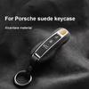 Für Cayenne 92A 9YA 2018-2024 Panamera 971 2017-2025 911 992 2020-2023 Taycan, Alcantara Wildleder Schlüsseletui Abdeckung Schlüsselanhänger