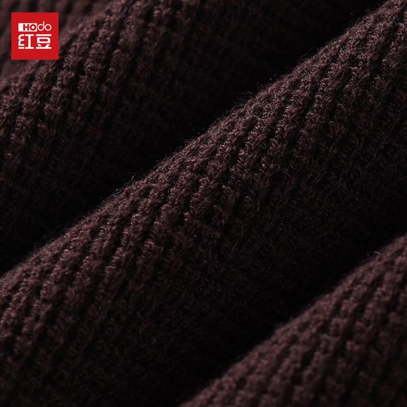 Hongdou Men's Crewneck Warm Casual Pullover Sweater
