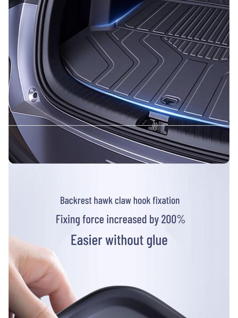 Zeekr 7X Trunk Mat TPE25: Integrated Tail Box Mat for Car Interior Modification.