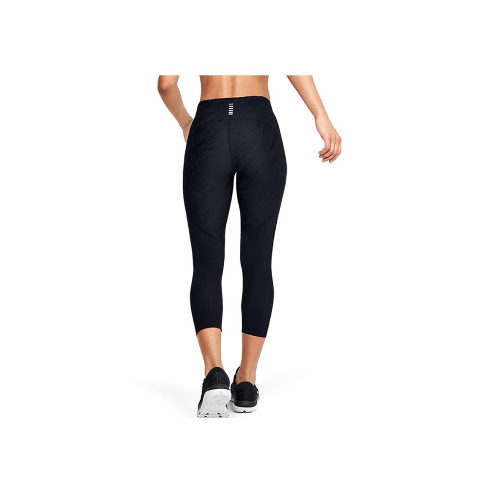 Under Armour HeatGear Solid Logo Print High Waist Compression Workout Leggings Women leggings Black 1365336-001