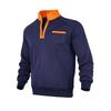 Herbst/Winter Stehkragen Pullover Halbreißverschluss Herren Sport Thermo Fleecegefüttertes Sweatshirt