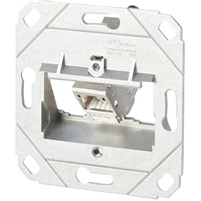 Prise réseau encastré insert cat 6a 1 port metz connect 130b11d11200-e