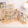 Jewelry Keychain Earrings Pendant Display Stand Solid Wood Trinket Hanger Hook Premium Sense Stall Store Counter