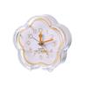Creative new cute flower transparent alarm clock children student wake up alarm clock bedroom dormitory desktop study clock