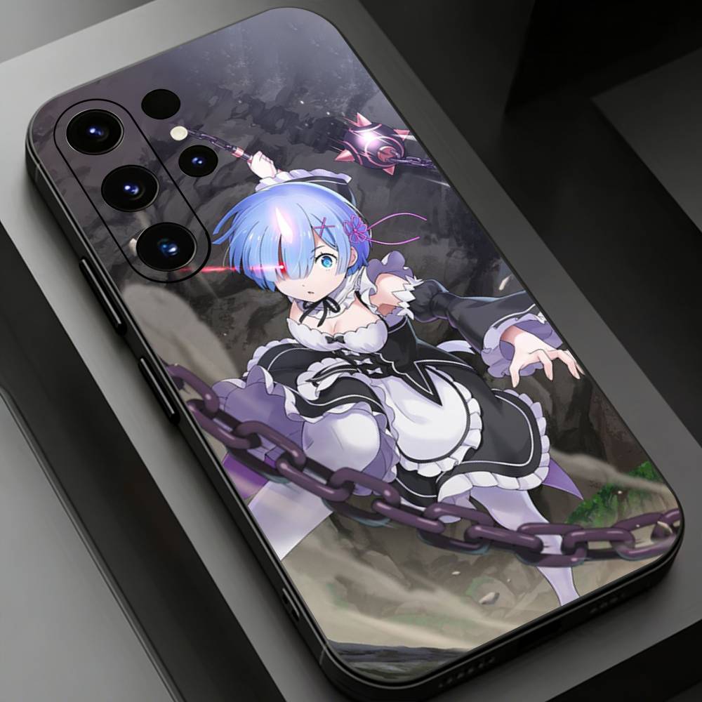 Rem R-Re Anime Z-Zero Phone Case for Samsung Galaxy S20,23 Ultra S24,22 Plus S25,26,21FE TPU Cover