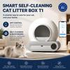 Tonepie 65L Automatic Smart Cat Litter Box Self Cleaning Fully Enclosed Cat Litter Box Pet Litter Tray