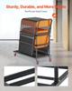 Folding Chair Rack Cart for 25 Chairs of 300 LBS L-shape Vertical