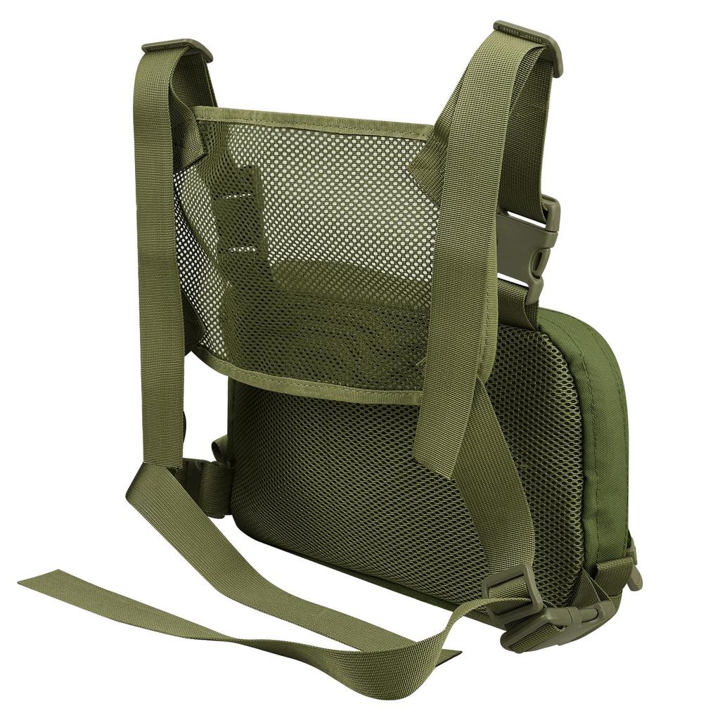 Croogo Multifunctional Tactical Chest Bag for Hip and with Protective Chest Waist Crossbody and Bag Climbing, Hop, Streetwear, Case, Rig, Bag, Bag,