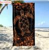 Vibrant Tropical Red Sea Turtle Beach Towel Quick Dry Soft Microfiber Towel for Beach Days Getaways & Lively Poolside Lounging