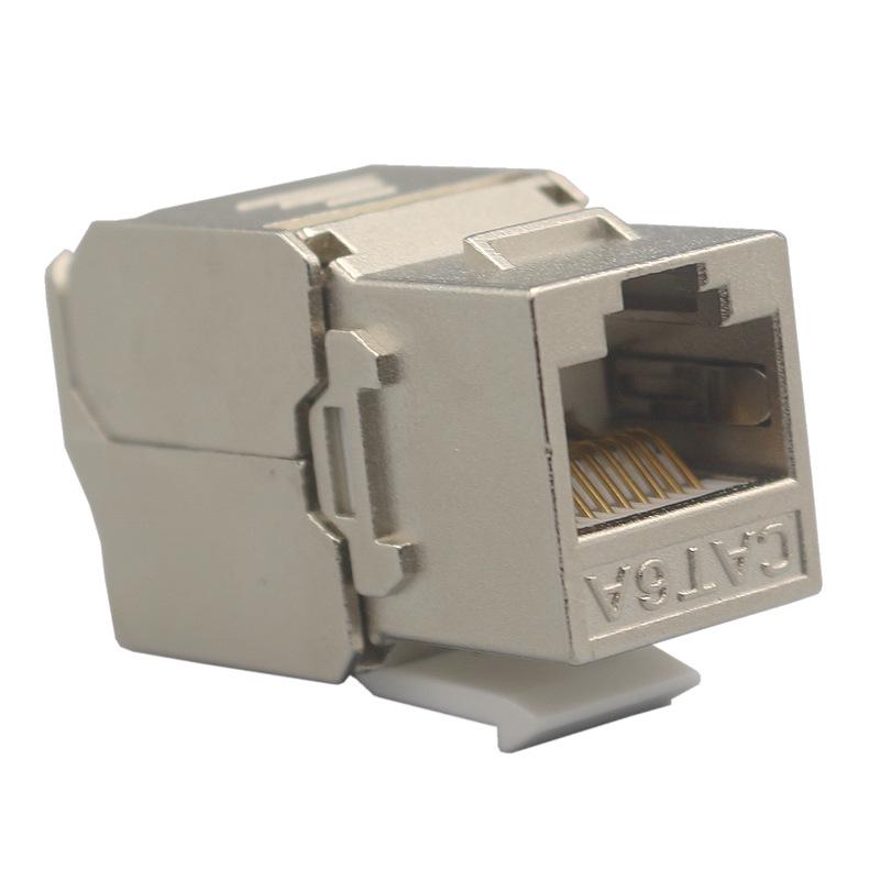 CAT6A Shielded Gigabit RJ45 Tool-Free Network Module