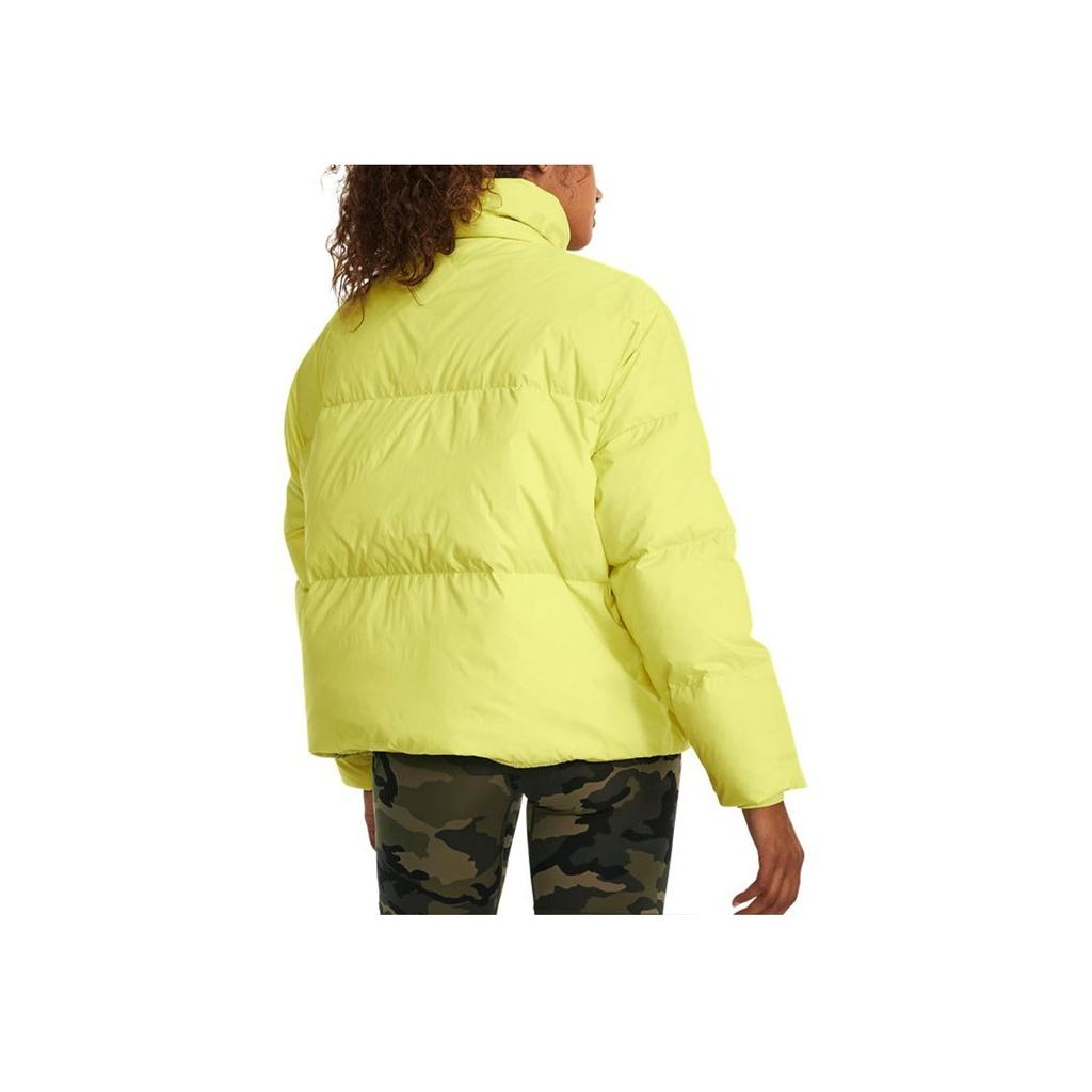 Under Armour ColdGear Infrared Short Puffer Jacket Women Outerwear Yellow 1378858-743