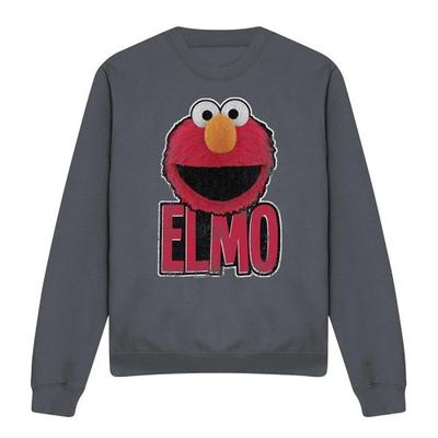 Sesame Street Unisex Adult Elmo Smile Sweatshirt