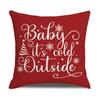 New Christmas Pillow Case Nordic Cushion Linen Print Home Bedside Pillow