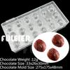 3D Polycarbonate Chocolate Mold For Baking Candy Bar Mould Sweets Bonbon Chocolate Cake Decoration Confectionery Tool Bakeware